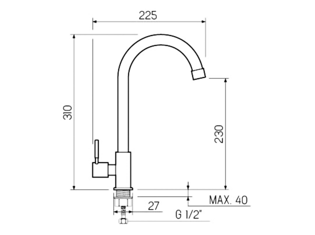 Смеситель SUS124-269F