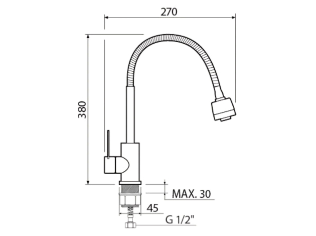 Смеситель РМС SUS124-016F