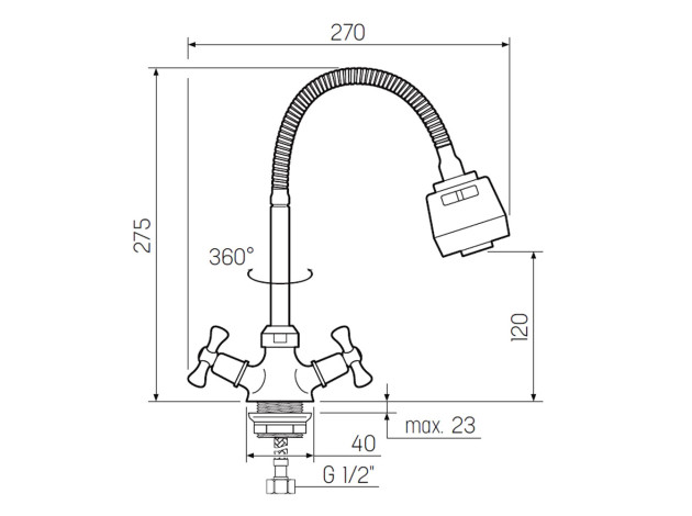 Смеситель РМС SL138-279F