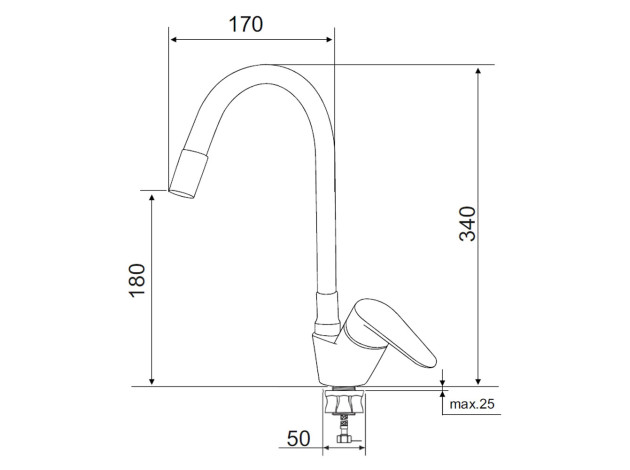 Смеситель РМС SUS126-016F