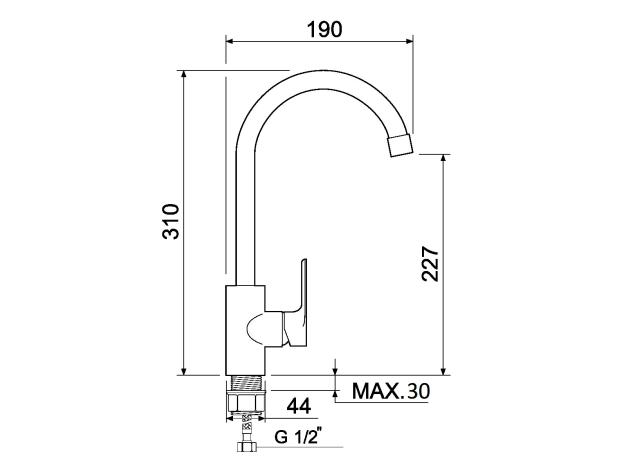 Смеситель РМС SL133-017F