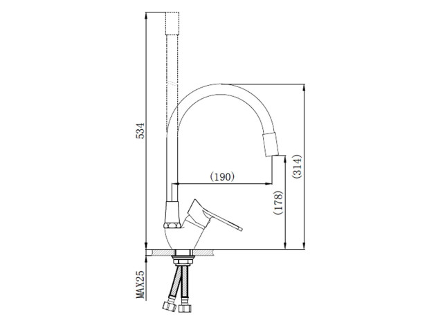 Смеситель РМС SL137-016F