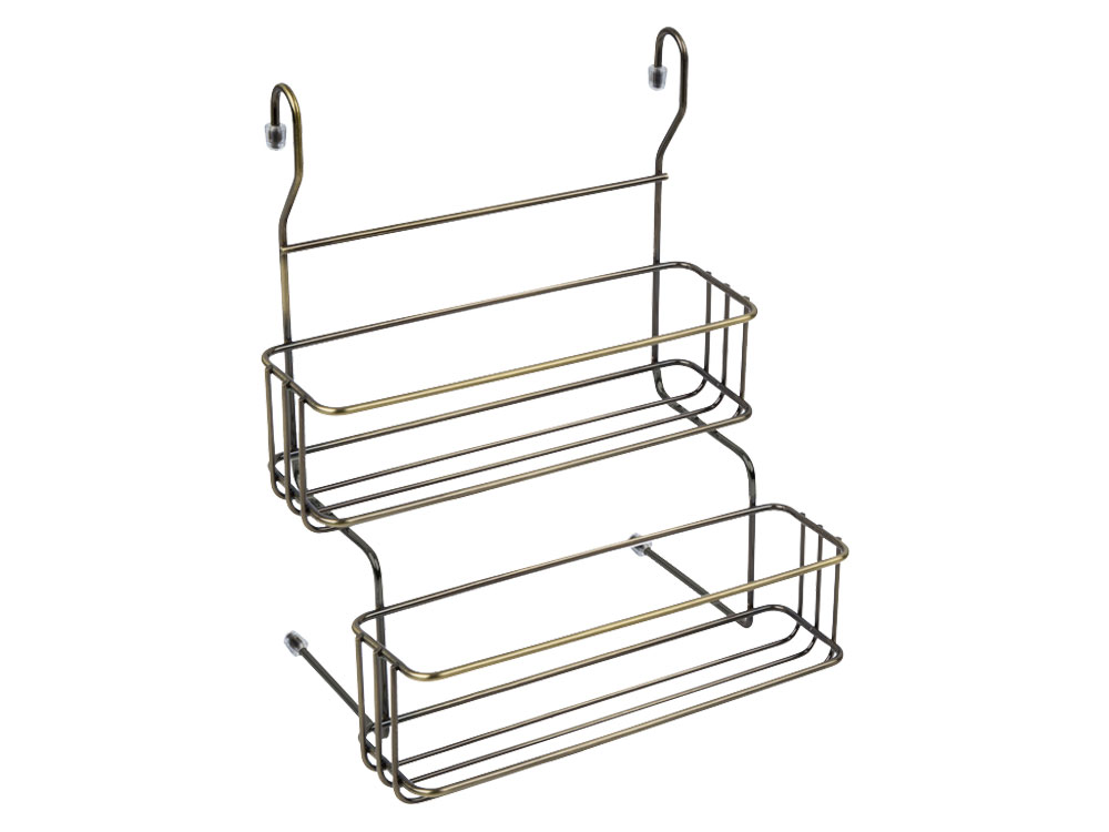 Двухъярусная полка для специй на рейлинг MX-068 Шерп фото 2