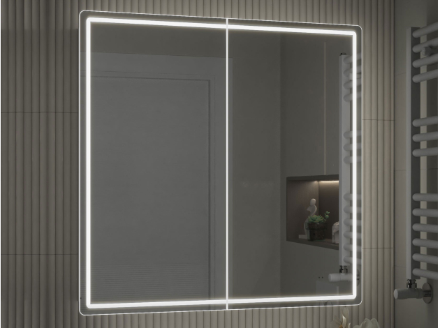 Зеркальный шкаф LED Геометрия