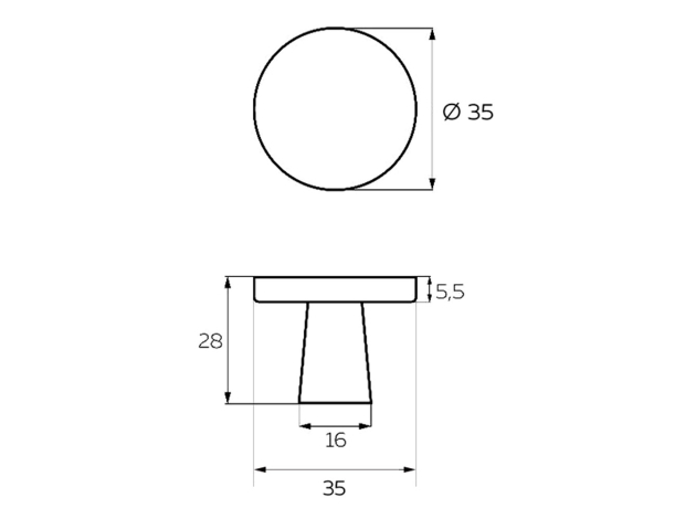 Ручка-кнопка K-2380
