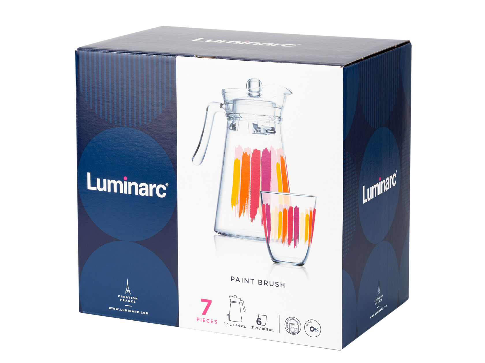 Набор для напитков LUMINARC Q4110 Набор питьевой 7 предметов ПЕЙНТ БРАШ стекло Пейнт Браш фото 6