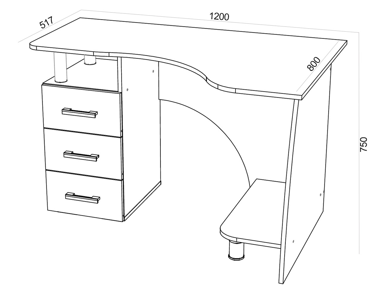 Схема сборки компьютерного стола грета 7